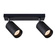 Oprawa punktowa natynkowa listwa MALGA 2 Black spot 2xGU10 czarny EDO777348 EDO Solutions