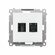 Gniazdo HDMI + RJ45 kat.6. (moduł) Biały mat Simon 55