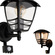 Ogrodowa oprawa elewacyjna kinkiet z czujnikiem ruchu IMMA BLACK SENSOR E27 czarny IP44 EDO777381 EDO Solutions
