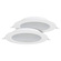 Oprawa LED wpuszczana AURA PRIZMA dwupak 2x12W biała 2700K | 425.000.012 | HOROZ