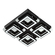 Oprawa sufitowa LIKYA-4 natynkowa 4x5W 600lm 4000K IP20 chrom | HOROZ