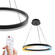 Lampa wisząca LED 53W 3CTT 3710lm okrągła czarna ściemnialna z pilotem HARVEY HOROZ