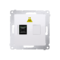 Gniazdo światłowodowe / optyczne pojedyncze SC/APC (moduł); biały