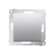 Przycisk „dzwonek” (moduł) 16AX, 250V~, zaciski śrubowe srebrny mat Kontakt Simon DD1A.01/43
