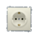 Gniazdo wtyczkowe z uziemieniem Schuko (moduł) 16A, 250V~, zaciski śrubowe beż Kontakt Simon BMGSZ1.01/12