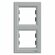 Ramka 2-krotna pionowa, aluminium Schneider Asfora