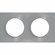 Ramka 2-krotna, aluminium Odace