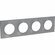 Ramka 4-krotna, aluminium Odace