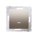 Simon 54 Premium Złoty Łącznik jednobiegunowy z podświetleniem LED (moduł) szybkozłącza, DW1L.01/44