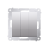 Simon 54 Premium Srebrny mat Łącznik potrójny z podświetleniem LED (moduł) 10AX 250V, szybkozłącza, DW31L.01/43