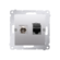 Simon 54 Premium srebrny DASFRJ45.01/43 Gniazdo antenowe typu "F" + RJ45 kat.6 (moduł) srebrny mat