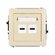 Mechanizm ładowarki USB podwójnej 2xUSB C, 20W max. Karlik DECO beżowy 1DCUSB-7