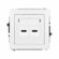 Mechanizm ładowarki USB podwójnej 2xUSB C, 20W max. Karlik DECO biały DCUSB-7
