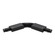Łącznik elastyczny do szyny, giętki MEVA PRO Flex Connector-A Black, czarny EDO777529 EDO Solutions