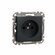 Gniazdo 2p+pE z przesłonami (zaciski bezgwintowe) czarny, antracyt 2-biegunowy + PE z przesłonami IP20 SDD114012 Sedna Design Schneider Electric