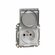 Gniazdo 2p+pE z przesłonami IP44 srebrny 2-biegunowy + PE z przesłonami IP44 SDD213013 Sedna Design Schneider Electric