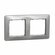 Ramka 2-krotna srebrny IP20 SDD313802 Sedna Design Schneider Electric