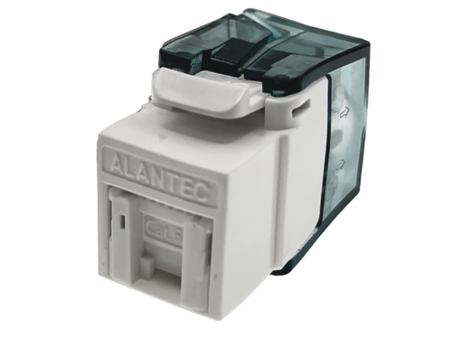 Moduł keystone RJ45 beznarzędziowy UTP kat.6 ALANTEC Plus - badanie jakości INTERTEK (USA) - PODWYŻSZONE PARAMETRY TRANSMISYJNE