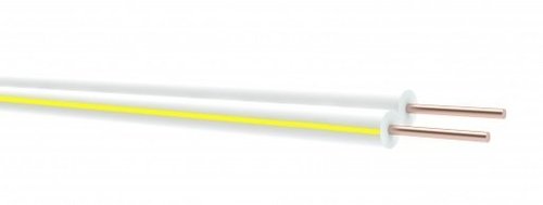Przewód do oświetlenia LED LEDPAR 2x0,5 biały 24V 1m