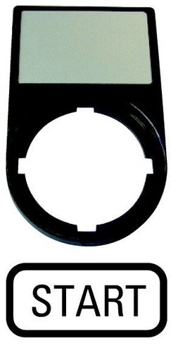 Tabliczka opisowa START 50x30mm czarna prostokątna 216495 Eaton