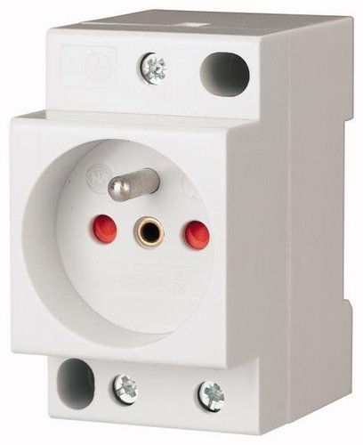 Gniazdo modułowe 2P+Z 16A 250V z przesłonami na szynę 266876 Eaton