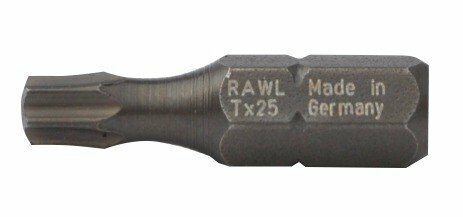 Udarowe bity Torx T25, 25 mm opakowanie plastikowe 20 szt.