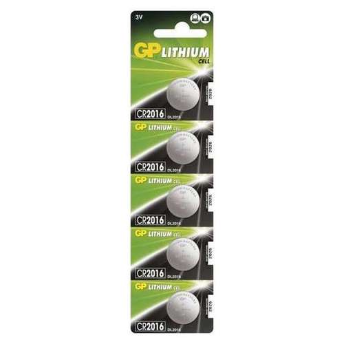 Bateria 3V CR2016 litowa blister 5 sztuk GP Bateries