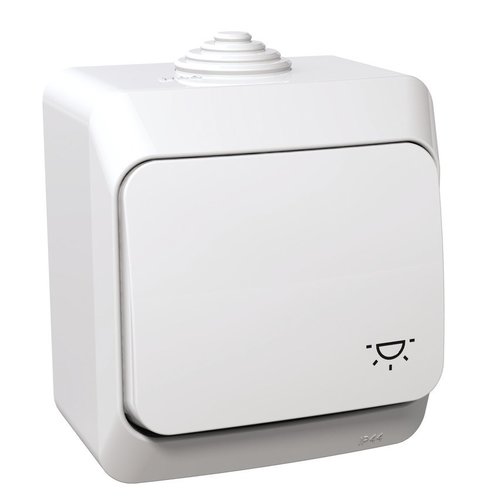 Przycisk "światło" biały IP44 Cedar Plus WDE000513 Schneider Electric