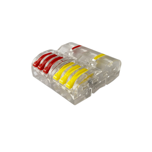 Szybkozłączka przelotowa 6-2x0,8-4mm2 DROK