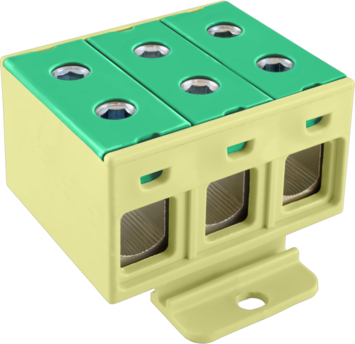 ZŁĄCZKA SZYNOWA JEDNOPOLOWA ZGX 3x50 MM2 ŻÓŁTO - ZIELONA (Al/Cu)-INCOBEX