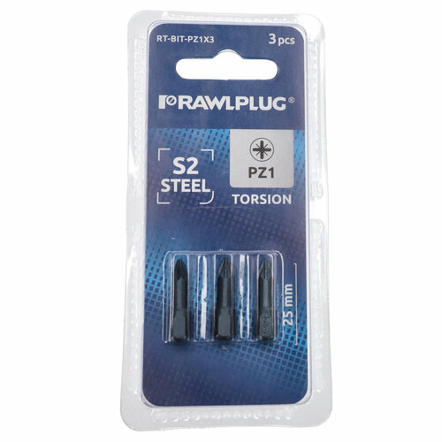 Groty TORSION POZIDRIV1 PZ1 25MM 3szt blister