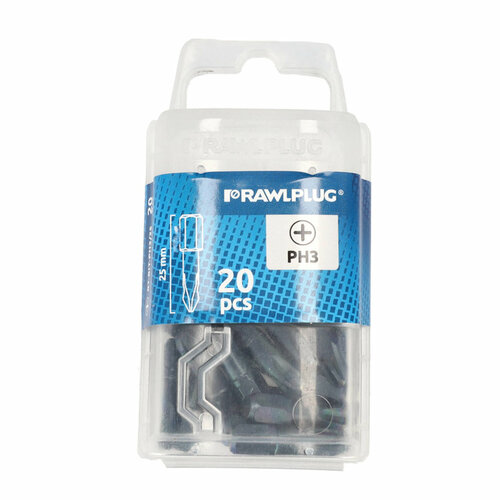 Długie bity Phillips3 PH3 25mm opakowanie plastikowe 20 szt