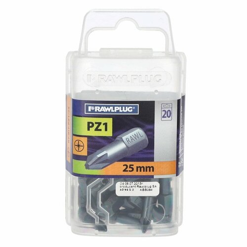 Długie bity Pozidriv1 PZ1 25mm opakowanie plastikowe 20 szt