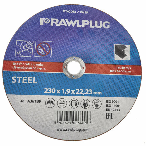 Tarcza korundowe do cięcia stali 230x1,9x22,23mm