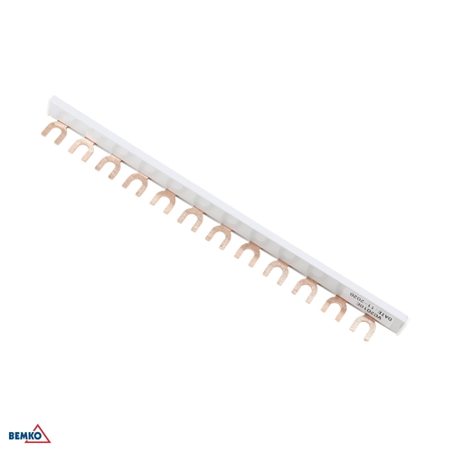 Szyna łączeniowa 1F TYP-U 10MM2 12 modułów Bemko
