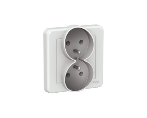 Gniazdo 2x2P+PE (DIY), czarne LNA9864221 Schneider