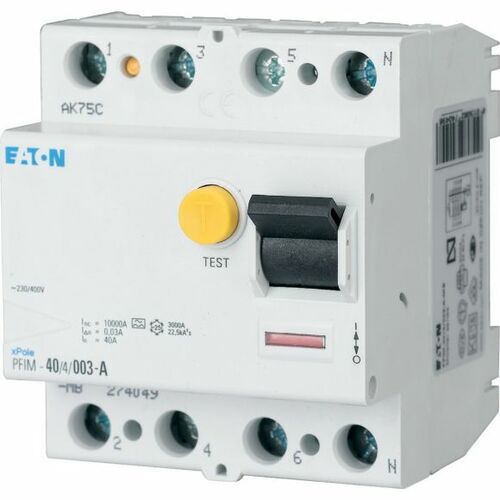 Wyłącznik różnicowoprądowy 4P 25A 0,03A typ AC PFIM-25/4/003-MW 235406 Eaton