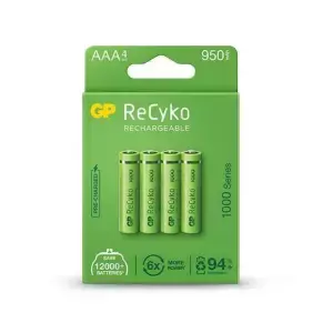 Akumulatory konsumenckie NiMH ReCyko AAA 950mAh 1,2V (4szt)