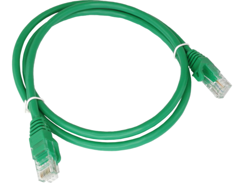 Patch-cord U/UTP kat.6 PVC 1.0m zielony ALANTEC