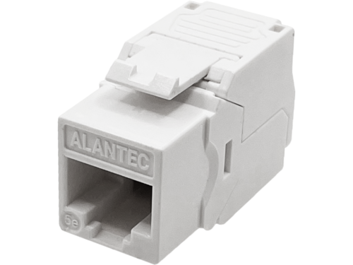 Moduł keystone RJ45 beznarzędziowy UTP kat.5e, SLIM, kolor biały ALANTEC