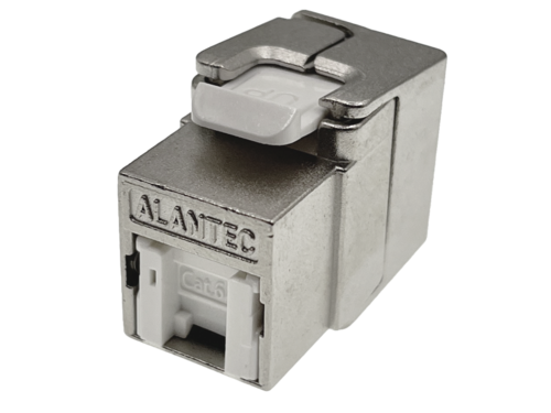 Moduł keystone RJ45 beznarzędziowy STP kat.6A PoE+ ALANTEC Plus - badanie jakości INTERTEK (USA) - PODWYŻSZONE PARAMETRY...