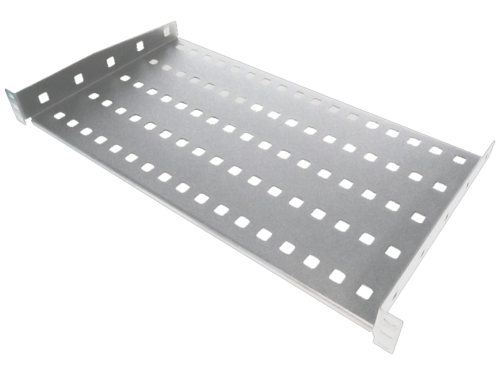 Półka stała 19" 1U głęb. 280mm, szara, 2 punkty mocowania ALANTEC