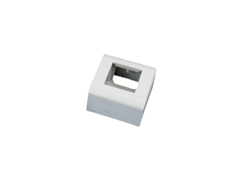 Puszka + support (metalowy) + ramka 45x45 (komplet 1M) ALANTEC