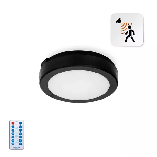 Plafon LED NAIROS z czujnikiem G2 LX 12W CZARNY