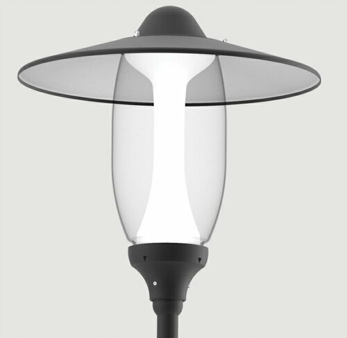 Oprawa parkowa AURIS LED asymetryczna, 18W 3500 K 1950lm, malowana kolor czarny