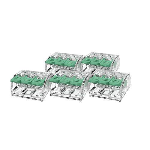 Złączka instalacyjna z dźwignią do wszystkich rodzajów przewodów maks. 4mm2 3-przew. (5 sztuk) EDO413-KPL-5SZT EDO Technic