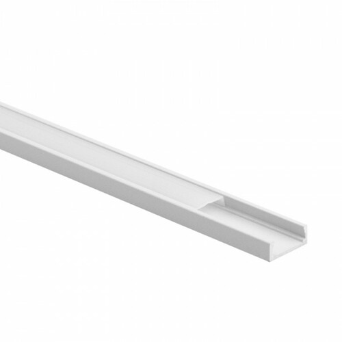 Profil N02 natynkowy biały + klosz mleczny 2m Ecolight