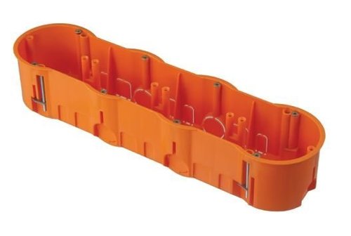 Puszka instalacyjna poczwórna do płyt gipsowych głęboka z wkrętami A.0047PG Pawbol