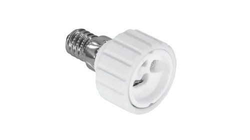 Przejściówka adapter z E14 do GU10 biała D.3106 Pawbol