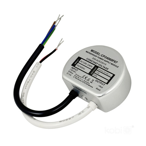 Moduł zasilacza puszkowy 24V 60W 2,50A IP67 Kobi